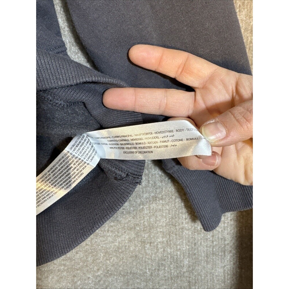 Ariat REAL Sweatshirt Womens M Charcoal Grey Cowl Neck Fleece Pullover‎ - Picture 5 of 8